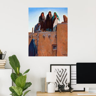 Poster Observadores do Housetop por Maynard Dixon