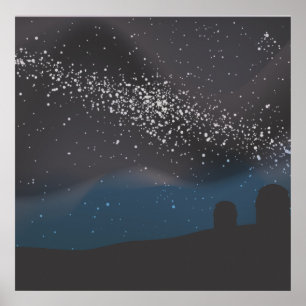 Poster Observando as Estrelas
