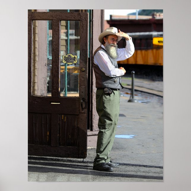 Pôster Observando o trem Durango e Silverton (Frente)