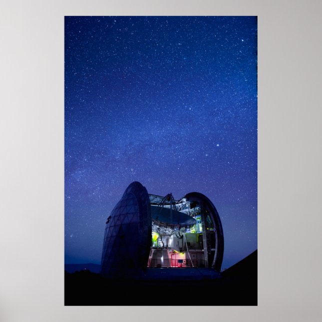 Poster Observatório Cal Tech Submilímetro | Havaí (Frente)