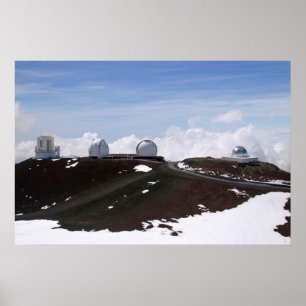Poster Observatório W.M. Keck em Mauna Kea, Havaí