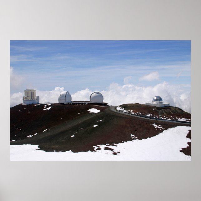 Poster Observatório W.M. Keck em Mauna Kea, Havaí (Frente)