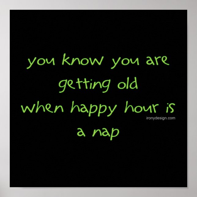 Pôster Obter Humor Antigo (Frente)