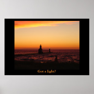 Pôster Obteve uma luz?
