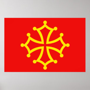Poster Occitania novo, bandeira de France