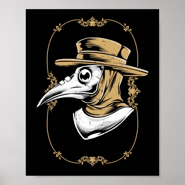 Poster Occult Medieval Plague Doctor (Frente)