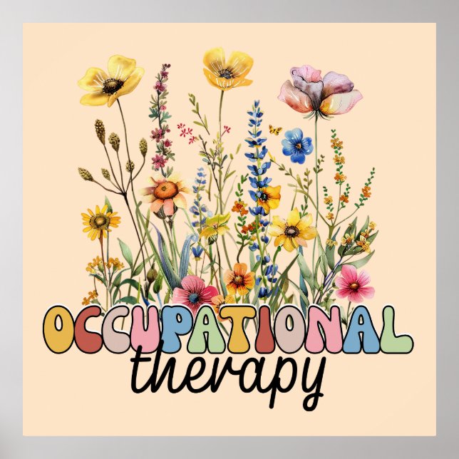Poster Occupational Therapy COTA Physical Therapist (Frente)