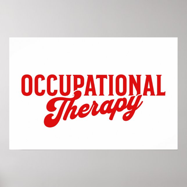 Poster Occupational Therapy OTA Heathcare (Frente)