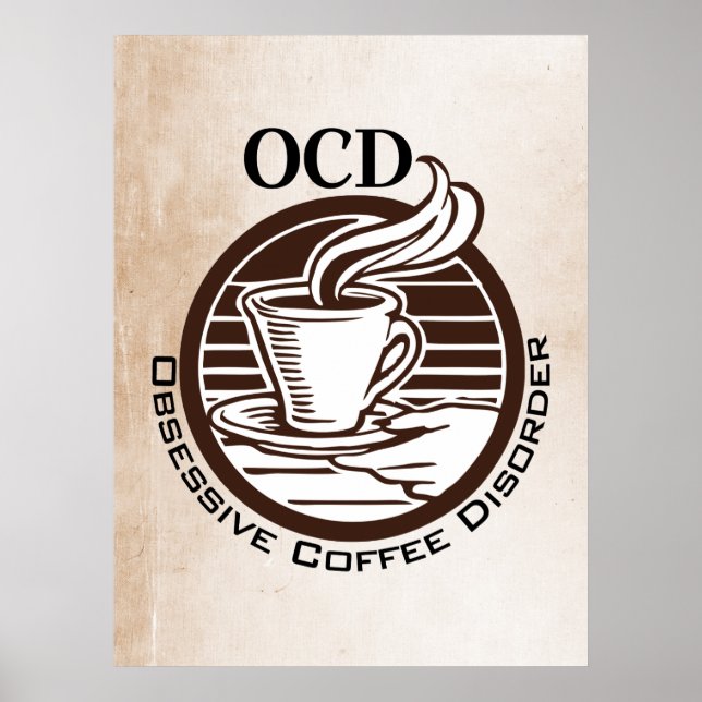 Poster OCD: Transtorno Obsessivo do Café (Frente)