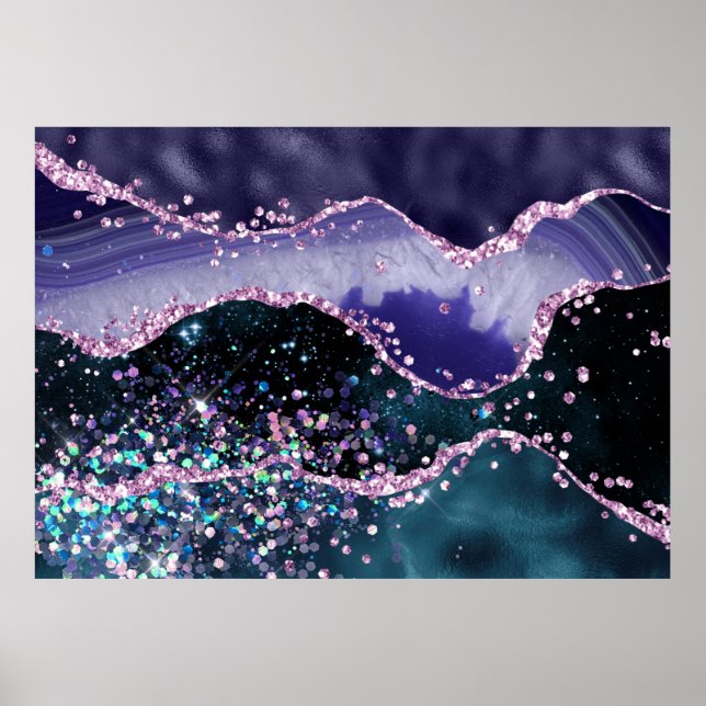 Poster *~* Ocean Agate Celestial GLITTER AP8 (Frente)