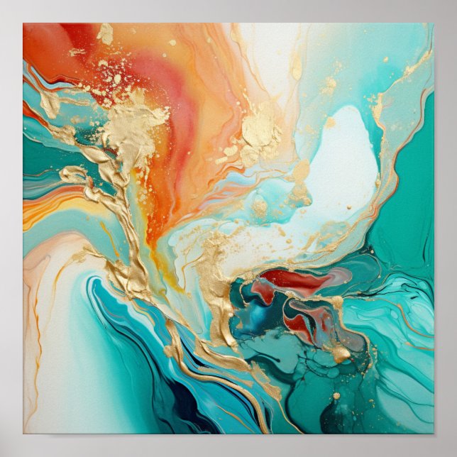 Poster Ocean Dreams III design neerlandês (Frente)