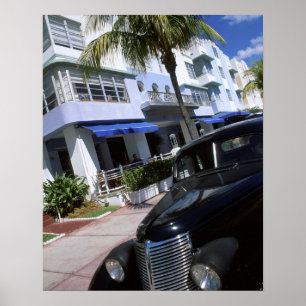 Pôster Ocean Drive, Miami Beach Flórida