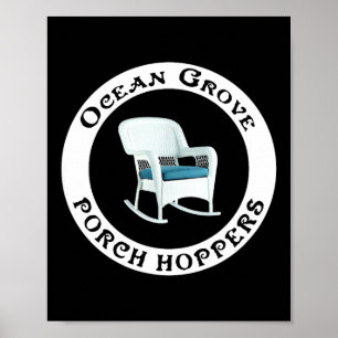 Poster Ocean Grove Nj Rch Hopper Presente De Verão Praia 