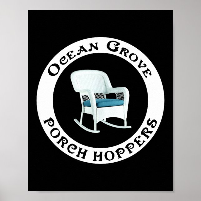 Poster Ocean Grove Nj Rch Hopper Summer Beach Gift Men Wo (Frente)