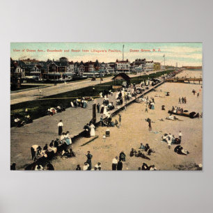Poster Ocean Grove, Nova Jersey, Beach Vintage