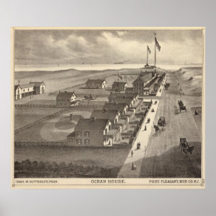 Poster Ocean House, Point Pleasant