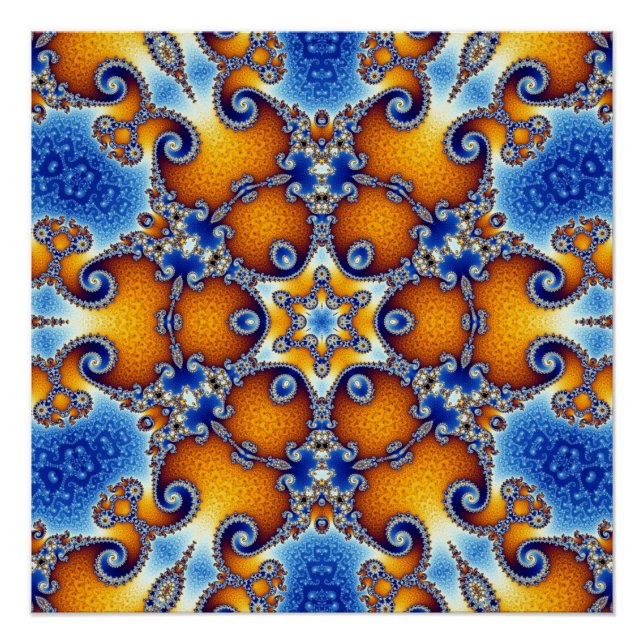 Pôster Ocean Life Mandala (Frente)