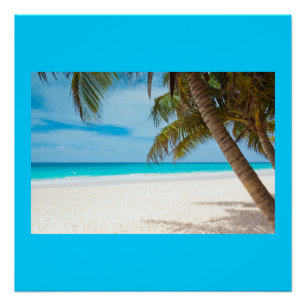 Pôster Ocean Sea Beach Palm Sand Nature Name Personalize