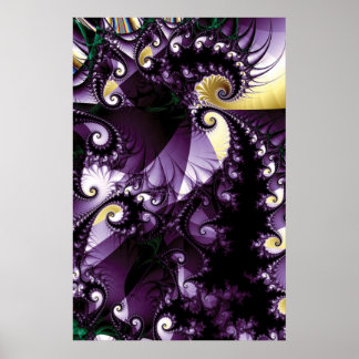 Poster Ocean Storm Fractal