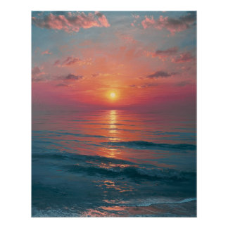 Pôster Ocean Sunset