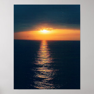 Pôster Ocean Sunset-Add Text