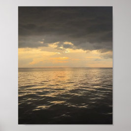 Poster Ocean Sunset Reflection Photography -Beautiful Sea