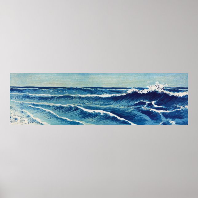 Poster Ocean Waves de Uehara Konen (1878-1940) (Frente)
