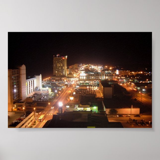 Pôster Oceanfront Nightlife (Frente)