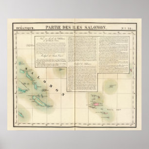 Pôster Oceânia das Ilhas Salomão n.o 33