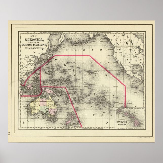 Poster Oceânica, Sandwich Islands 2 (Frente)