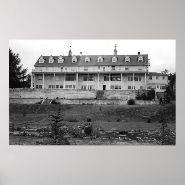 Pôster Oceanlake, Oregon View da Casa Dorchester (Frente)