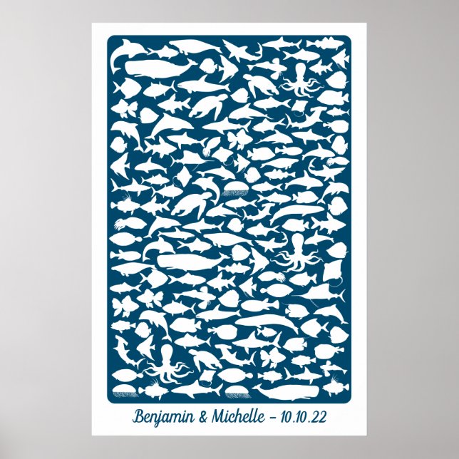 Poster Oceano - Alternativo do Livro de Convidados de 150 (Frente)