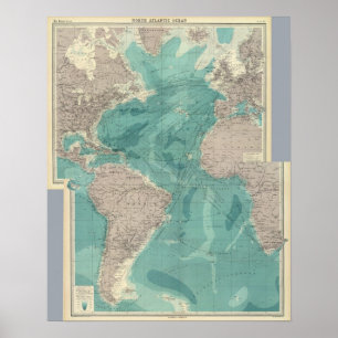 Pôster Oceano Atlântico composto