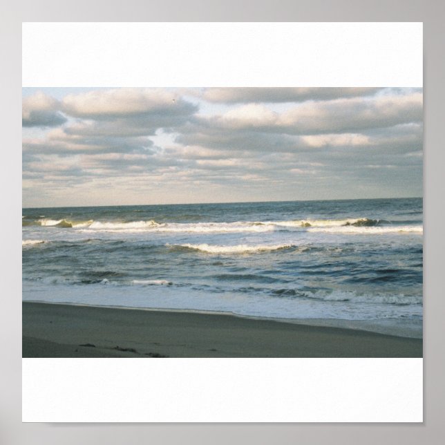 Poster Oceano Atlântico, NC (Frente)