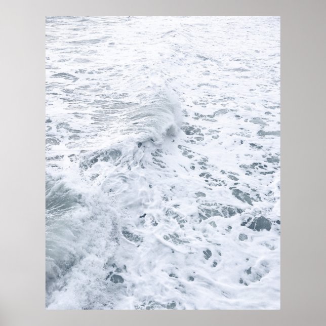 Poster Oceano com onda (Frente)