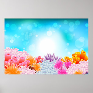 Pôster Oceano Coral
