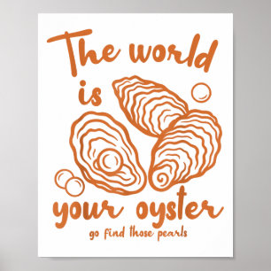 Poster Oceano de Motivação Inspirado O Mundo É Que O