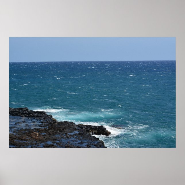 Pôster Oceano em Kauai (Frente)