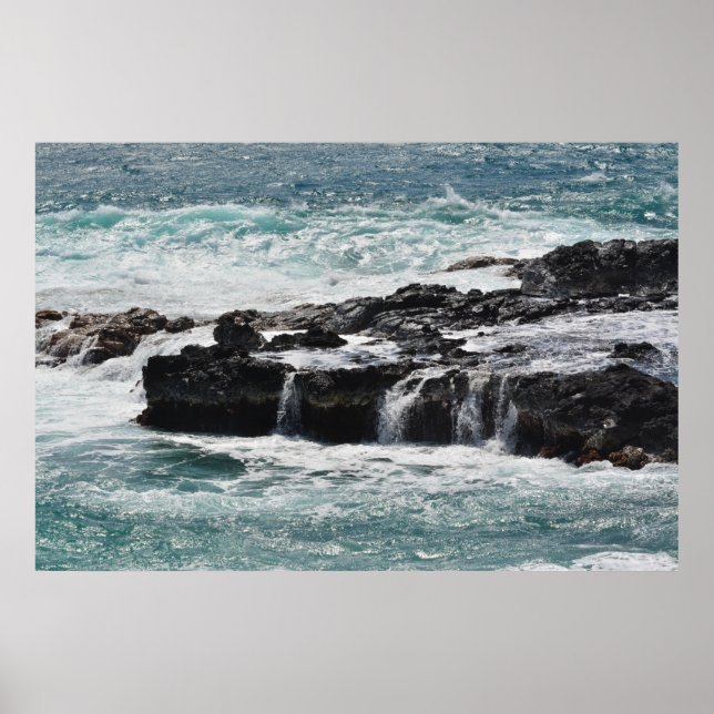 Pôster Oceano em Poipu (Frente)