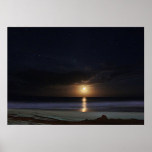 Poster Oceano enluarada