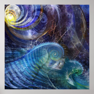 Poster Oceano Fractal