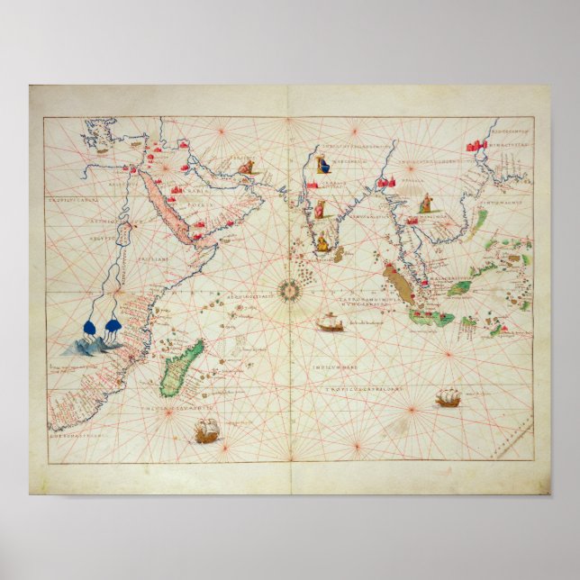 Pôster Oceano Índico (Frente)