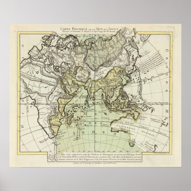 Poster Oceano Índico (Frente)