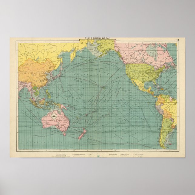 Pôster Oceano Pacífico 10 (Frente)