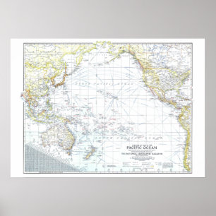 Poster "Oceano Pacífico: 1942 o teatro da guerra…