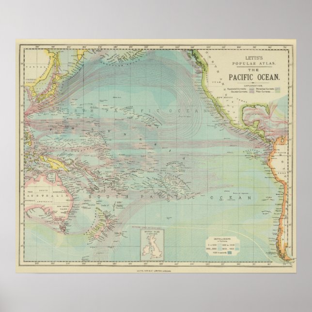 Pôster Oceano Pacífico 4 (Frente)