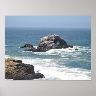 Poster Oceano Pacífico, São Francisco, CA
