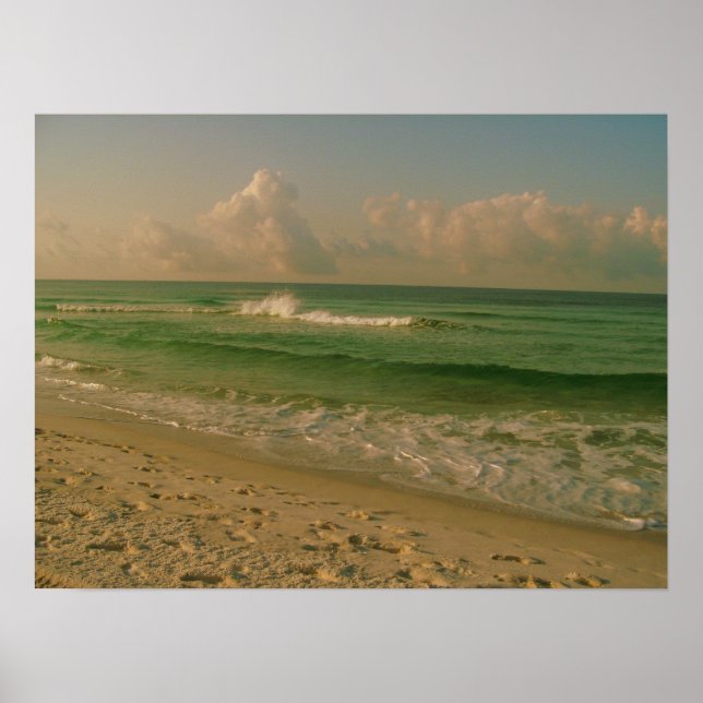 Poster Oceano pela manhã (Frente)