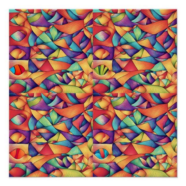 Pôster Oceano Psicodélico (Frente)