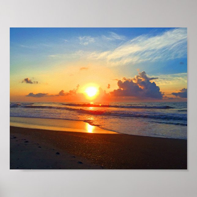 Poster Oceano Sol (Frente)